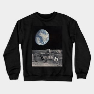 Dancing In The Moonlight - Space Aesthetic, Retro Futurism, Sci Fi Crewneck Sweatshirt